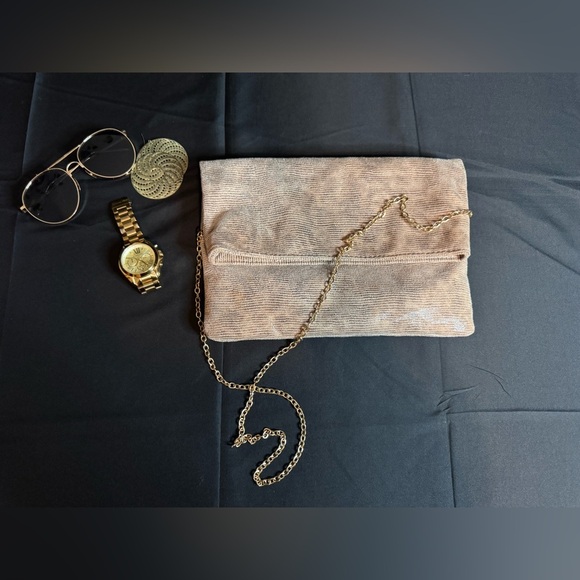 Elegant Tan Clutch Bag - Picture 1 of 3
